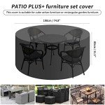 Round Waterproof Garden Chair Cover - Extra Large