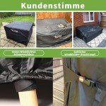 Heavy Duty Round Garden Table Cover with Vents