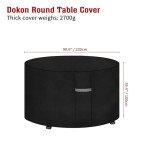 Heavy Duty Waterproof Garden Chair Cover - Black