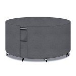 Heavy Duty Round Garden Table Cover, Waterproof