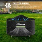 Waterproof Round Garden Table Cover with Air Vent