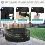 Waterproof Round Garden Chair Cover - 420D Oxford