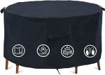 Waterproof Round Garden Table Cover - Ø188x70cm