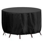 Waterproof Round Garden Table Cover, Large Size