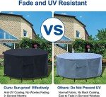 Waterproof Round Garden Table Cover - Ø188x70cm