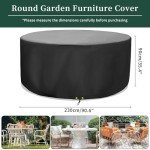 Waterproof Round Garden Table Cover 230x90cm