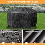 Waterproof Round Garden Table Cover, Large Size