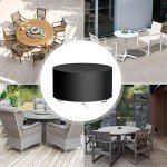Waterproof Round Garden Furniture Covers with Air Vent