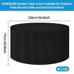 Waterproof Heavy-Duty Round Garden Table Cover
