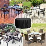 Waterproof Round Garden Table Cover, Large Size