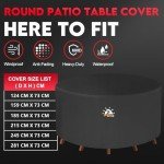 Waterproof Round Garden Chair Cover - 185cm
