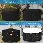 Waterproof Heavy-Duty Round Garden Table Cover