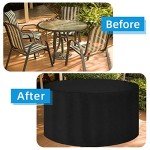 Waterproof Heavy-Duty Round Garden Table Cover