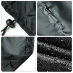 Delixike Waterproof Round Garden Table Cover 124cm