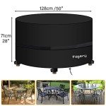 Round Waterproof Garden Table & Hot Tub Cover