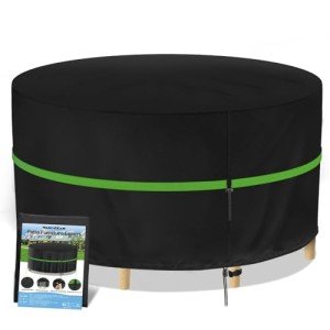 Heavy Duty Round Garden Table Cover 190x80cm