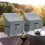 Waterproof Garden Chair Covers 2 Pack - Grey