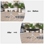 Delixike Waterproof Round Garden Table Cover 124cm