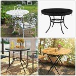 Delixike Waterproof Round Garden Table Cover 124cm