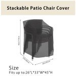 Waterproof Heavy Duty Garden Chair Covers with Bag