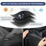 Premium Waterproof Round Garden Table Cover - Black
