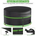 Heavy Duty Round Garden Table Cover 190x80cm