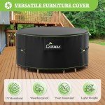 Heavy Duty Round Garden Chair Covers with Vent