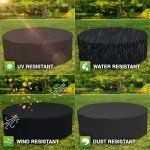 Heavy Duty Waterproof Garden Chair Cover, Black