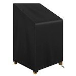 Waterproof Outdoor Garden Chair Cover - Black