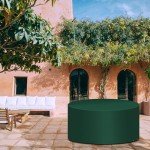 Waterproof Round Garden Chair Covers - Ø102x71cm