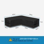 Waterproof L-Shaped Sofa Cover for Outdoor Furniture