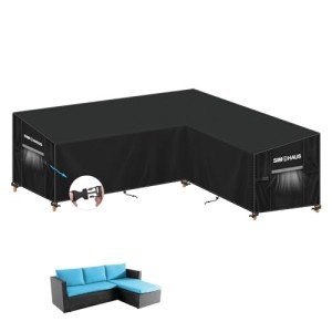 Waterproof L-Shaped Garden Sofa Cover 210x140 cm