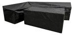 Outdoor Garden Corner Sofa & Table Cover - Black