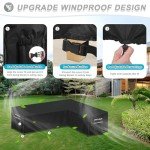 Waterproof L-Shaped Garden Sofa Cover 210x140 cm
