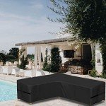 Waterproof L-Shaped Sofa Cover for Outdoor Furniture