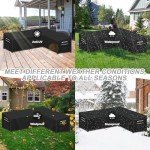 Waterproof L-Shaped Garden Sofa Cover 210x140 cm