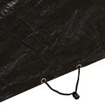Outdoor Garden Corner Sofa & Table Cover - Black