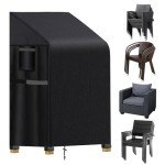 Heavy-Duty Waterproof Garden Chair Covers for 6 Chairs