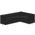 Waterproof L-Shape Garden Sofa Cover – Black