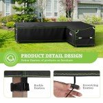 Heavy Duty Waterproof L-Shape Garden Chair Cover