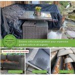 Waterproof L-Shape Garden Sofa Cover 420D