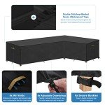 Waterproof L-Shaped Garden Sofa Cover 270x216 cm