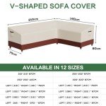 Waterproof L-Shape Garden Chair Covers - 600D Heavy Duty