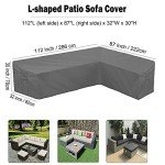 Heavy Duty Waterproof L-Shaped Patio Sofa Cover