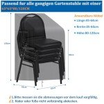 Heavy-Duty Waterproof Garden Chair Covers for 6 Chairs