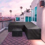 L-Shape Outdoor Sofa Cover – Waterproof & UV Resistant