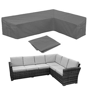 Heavy Duty Waterproof L-Shaped Patio Sofa Cover