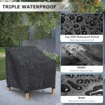 Waterproof Garden Chair Cover with Drawstring