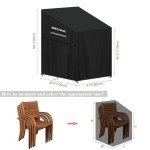Waterproof Stacking Garden Chair Covers, 420D Oxford
