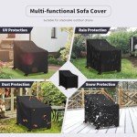 Waterproof Garden Chair Cover with Drawstring